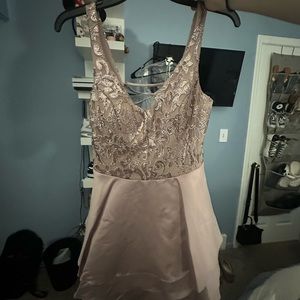 Size small short dress, light pink color. Only worn once!